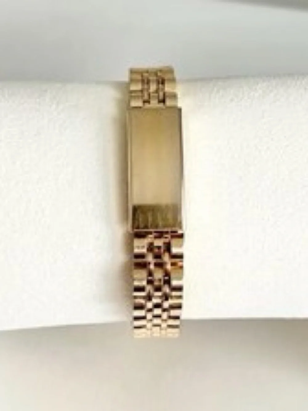 Gold-Tone Women's Bracelet Watch with Red Crystal Accents
